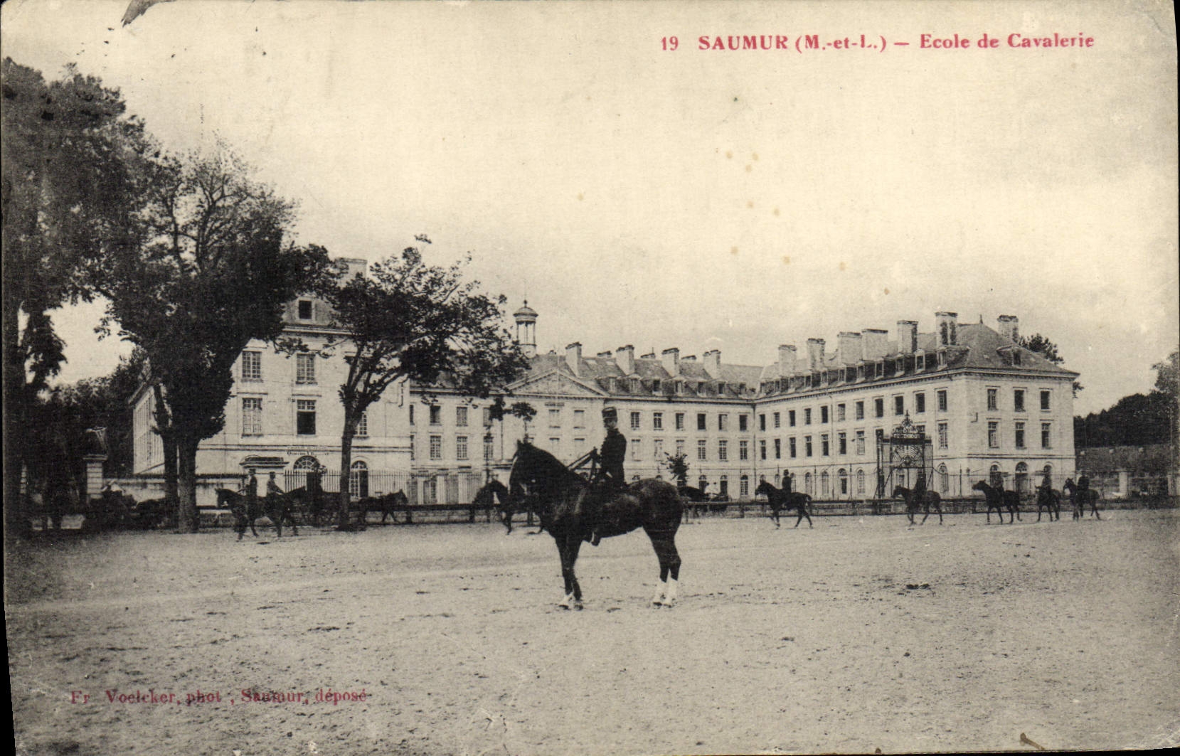 CPA Cheval Equitation Hippisme Saumur Ecole de cavalerie