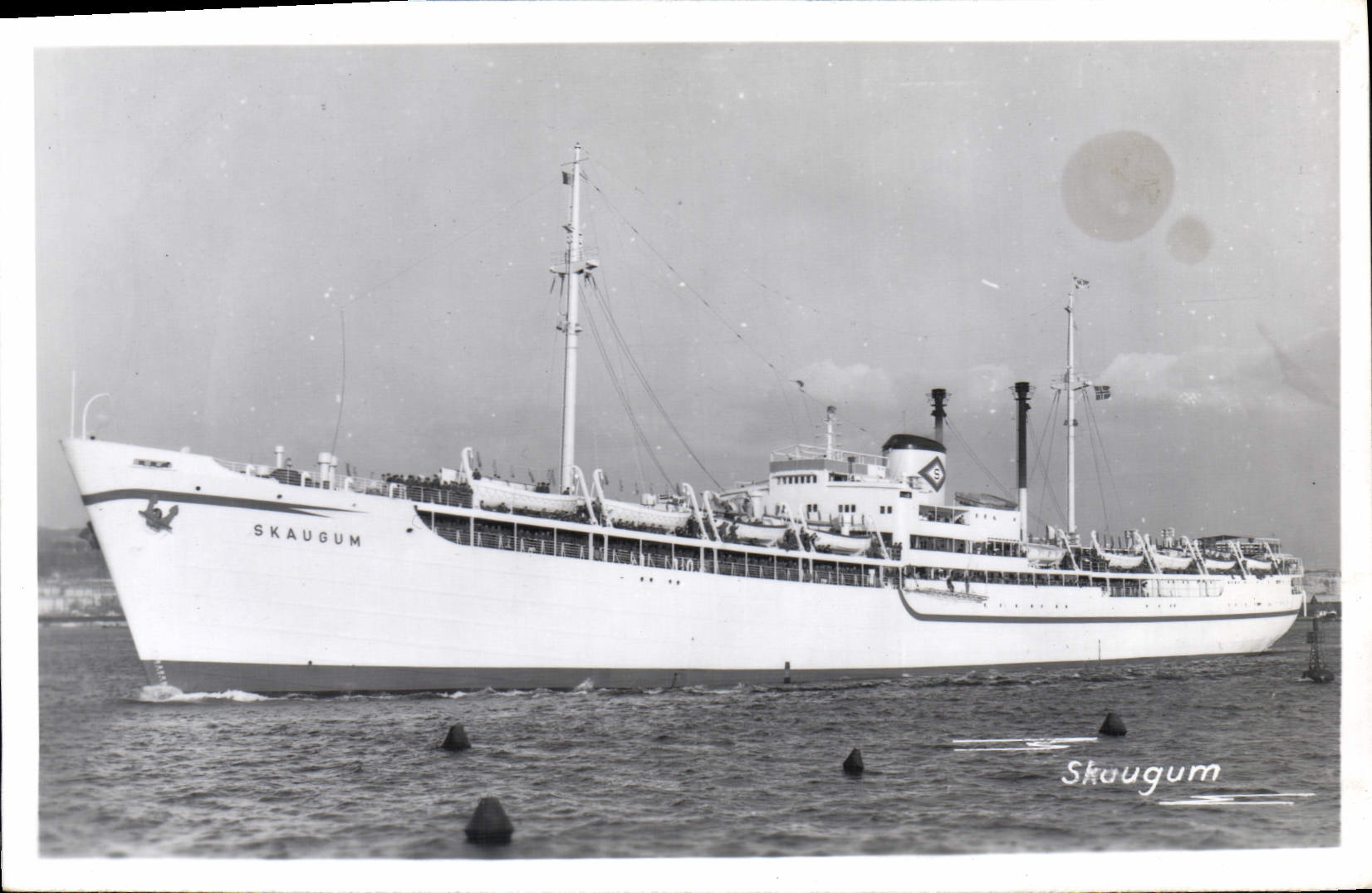 CPA Bateau Paquebot Skaugum