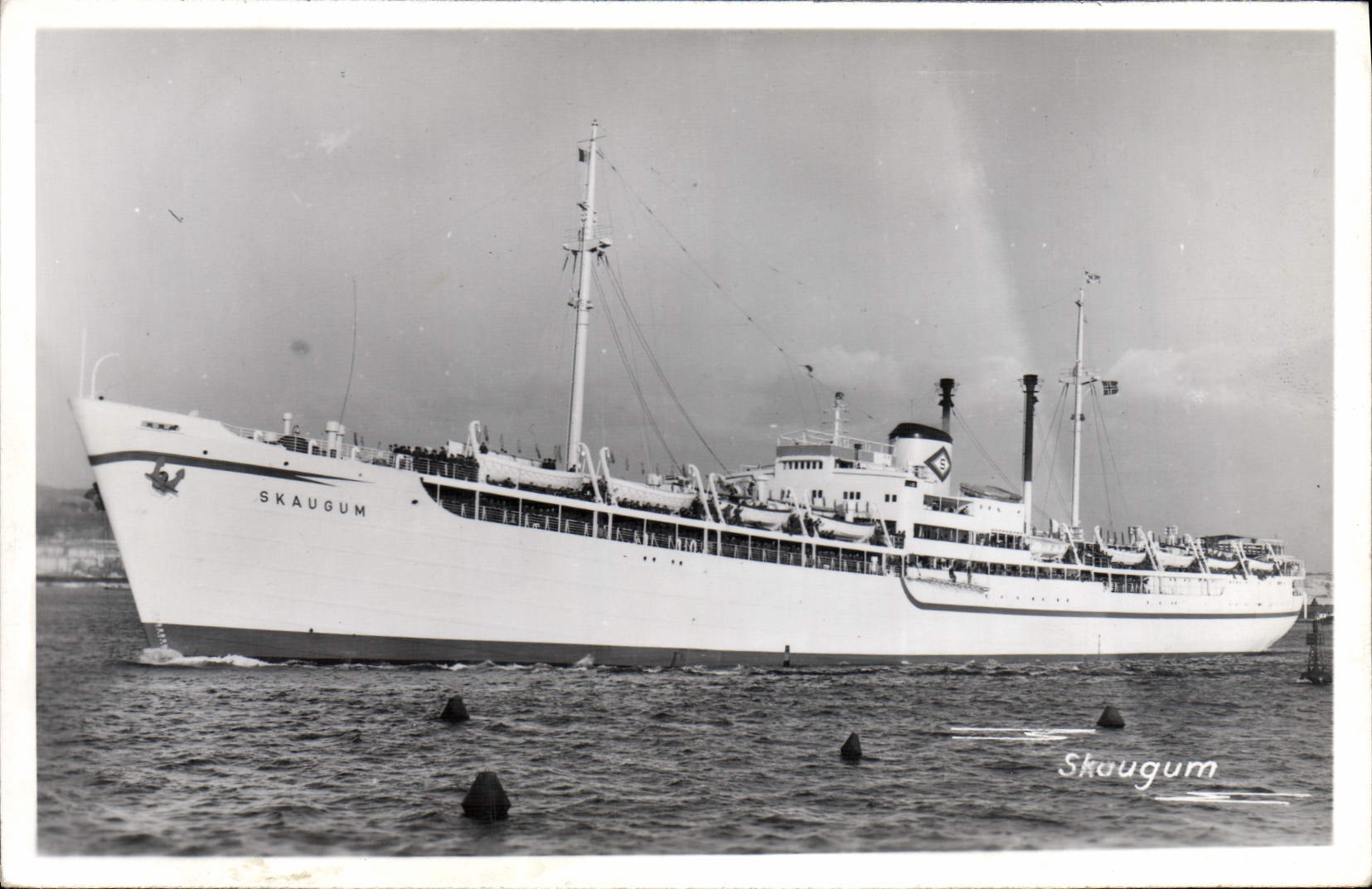 CPA Bateau Paquebot Skaugum