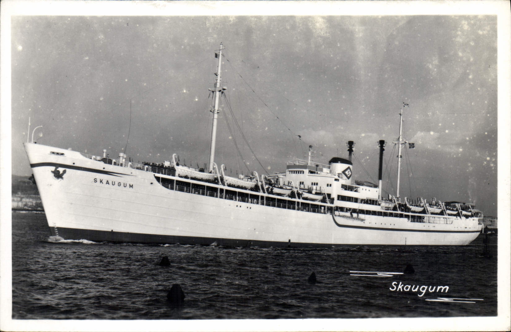 CPA Bateau Paquebot Skaugum