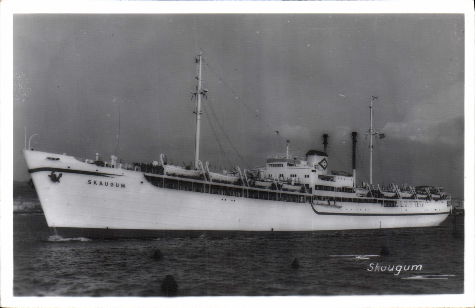 CPA Bateau Paquebot Skaugum