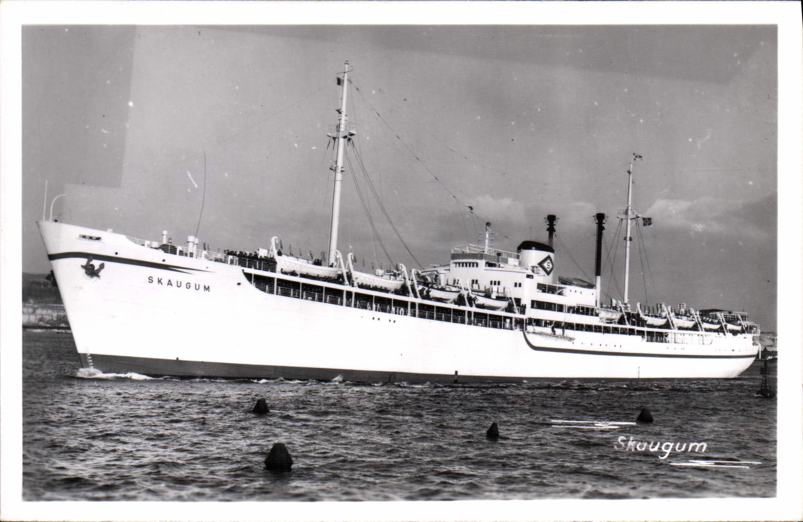 CPA Bateau Paquebot Skaugum