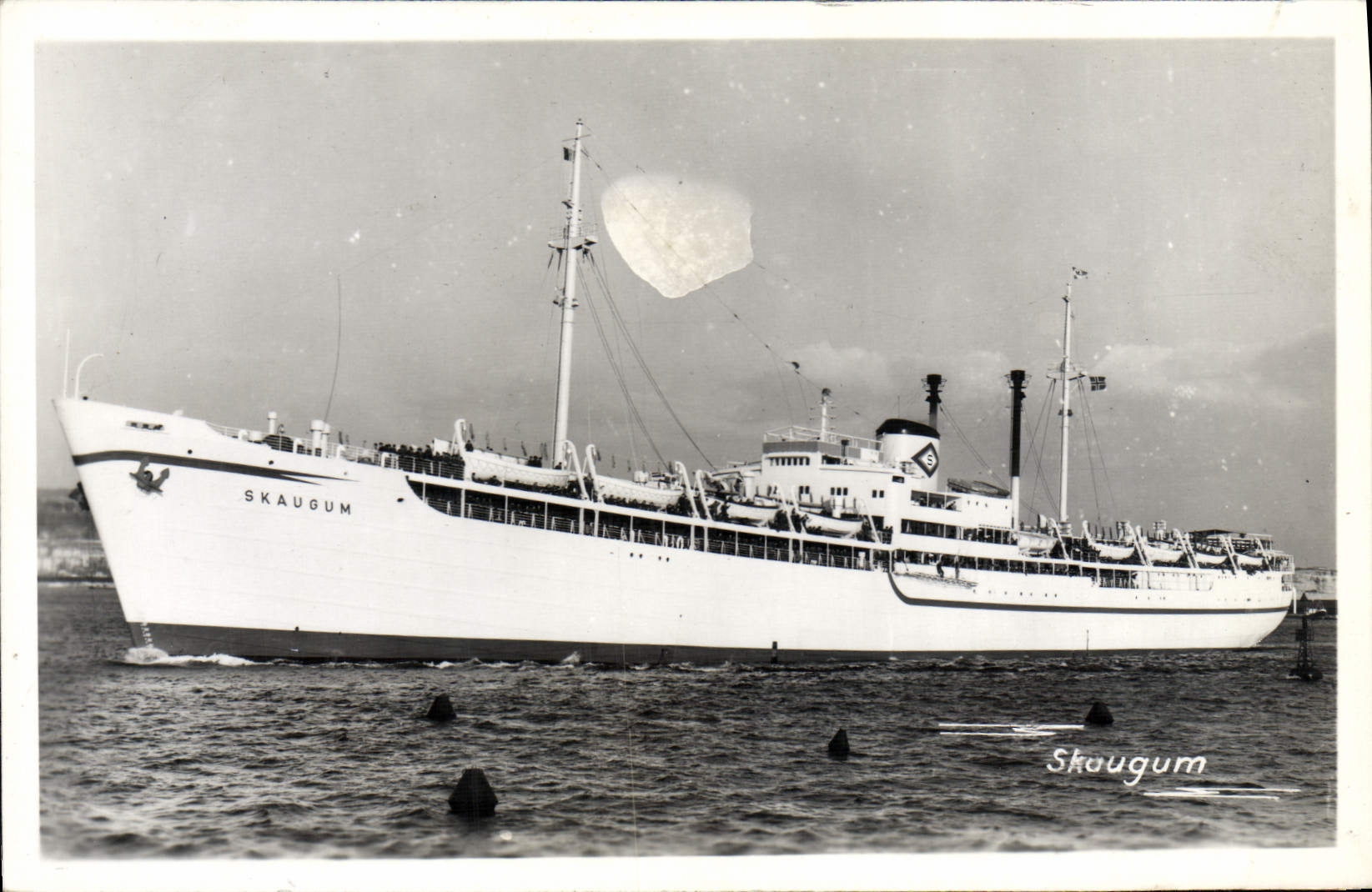 CPA Bateau Paquebot Skaugum