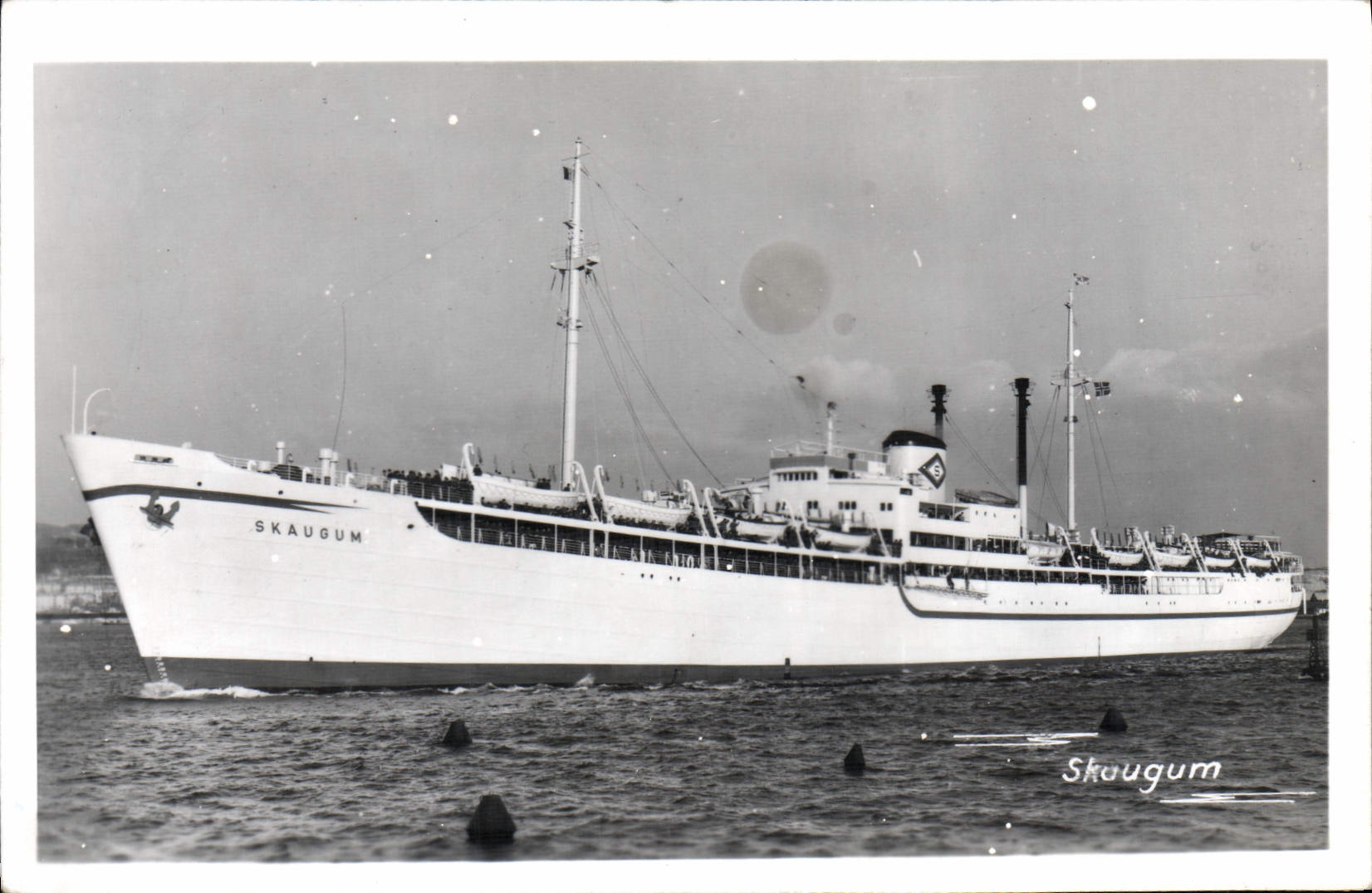 CPA Bateau Paquebot Skaugum