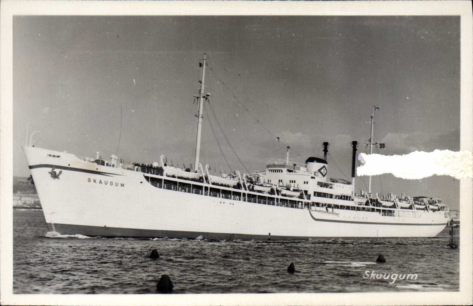 CPA Bateau Paquebot Skaugum