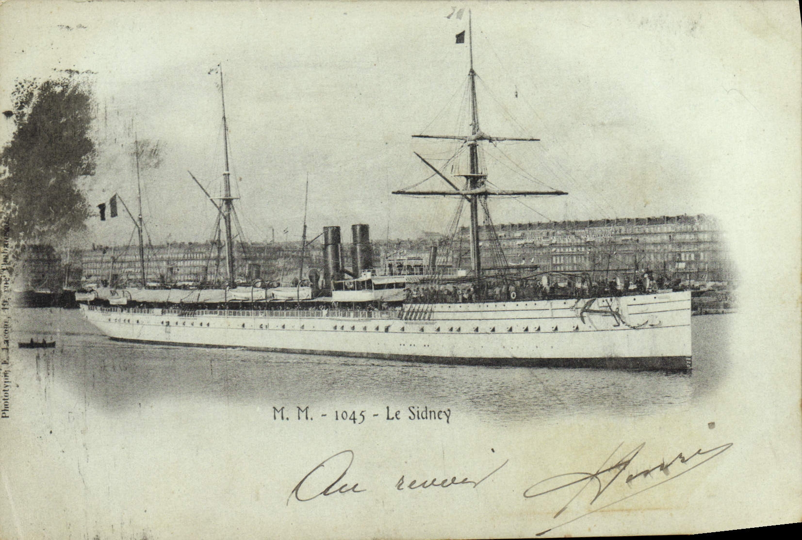 CPA Bateau Paquebot Le Sidney