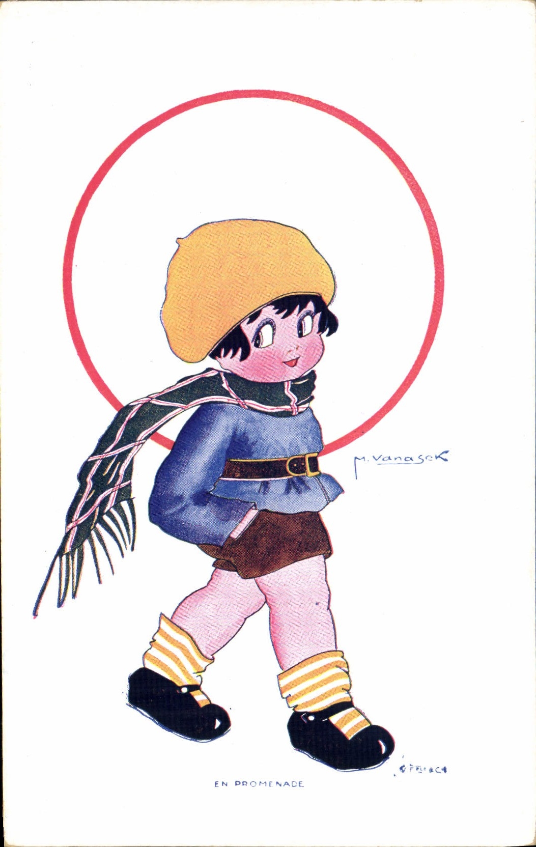 CPA Fantaisie Illustrateur Vanasek Enfant