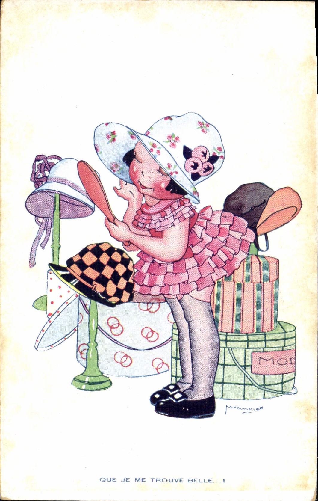 CPA Fantaisie Illustrateur Vanasek Enfant