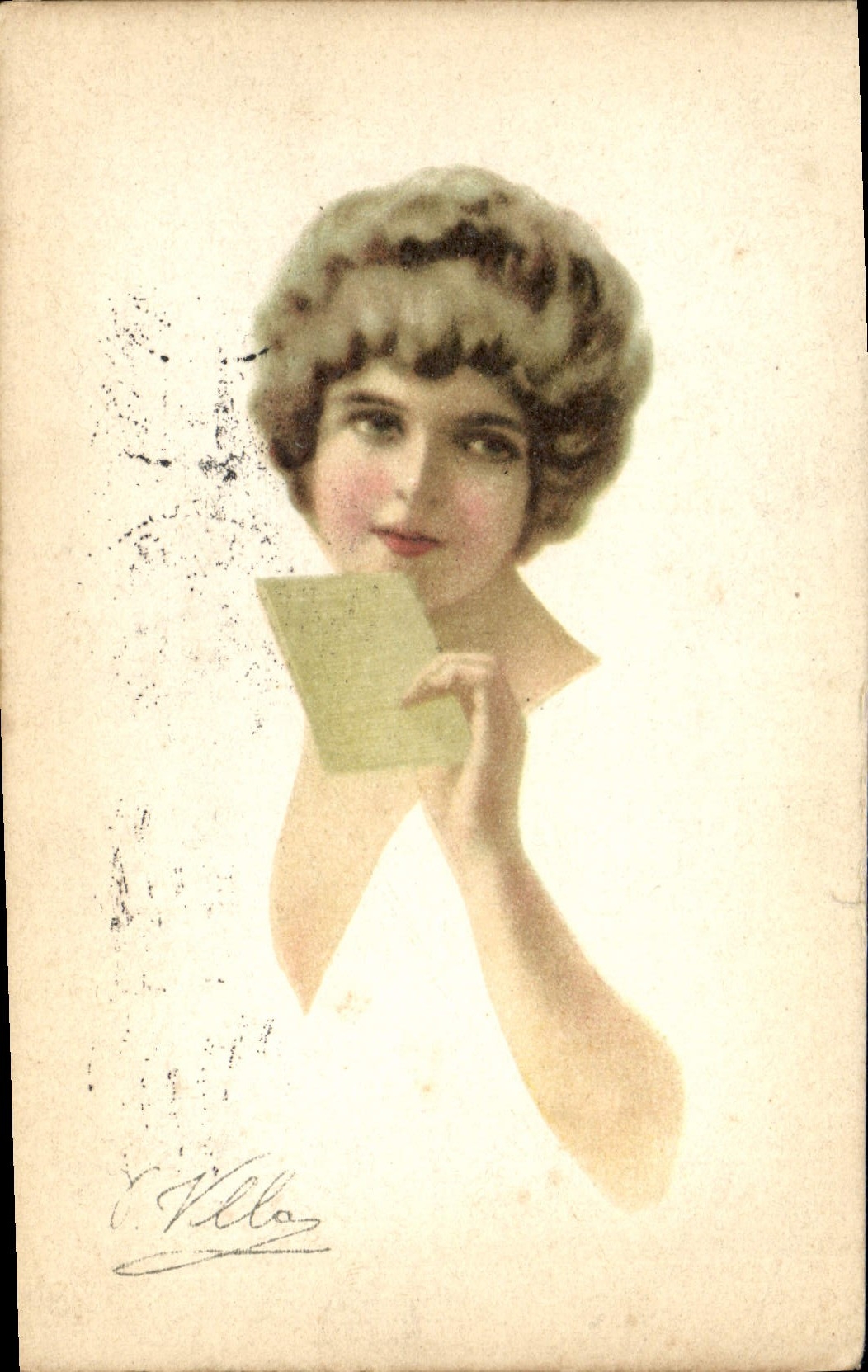 CPA Fantaisie Illustrateur Femme