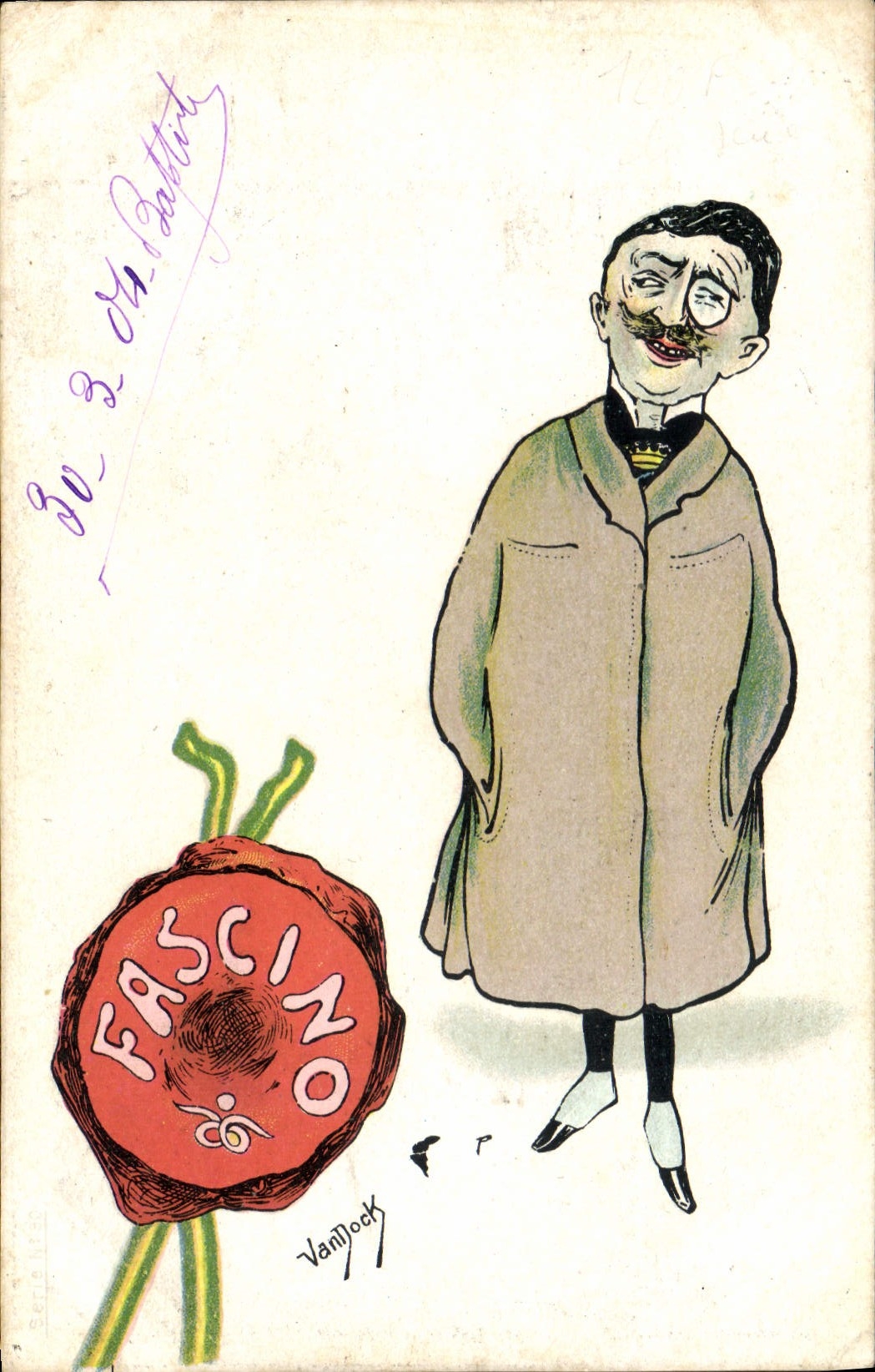 VINTAGE POSTCARD Fantasy Fascino Illustrator