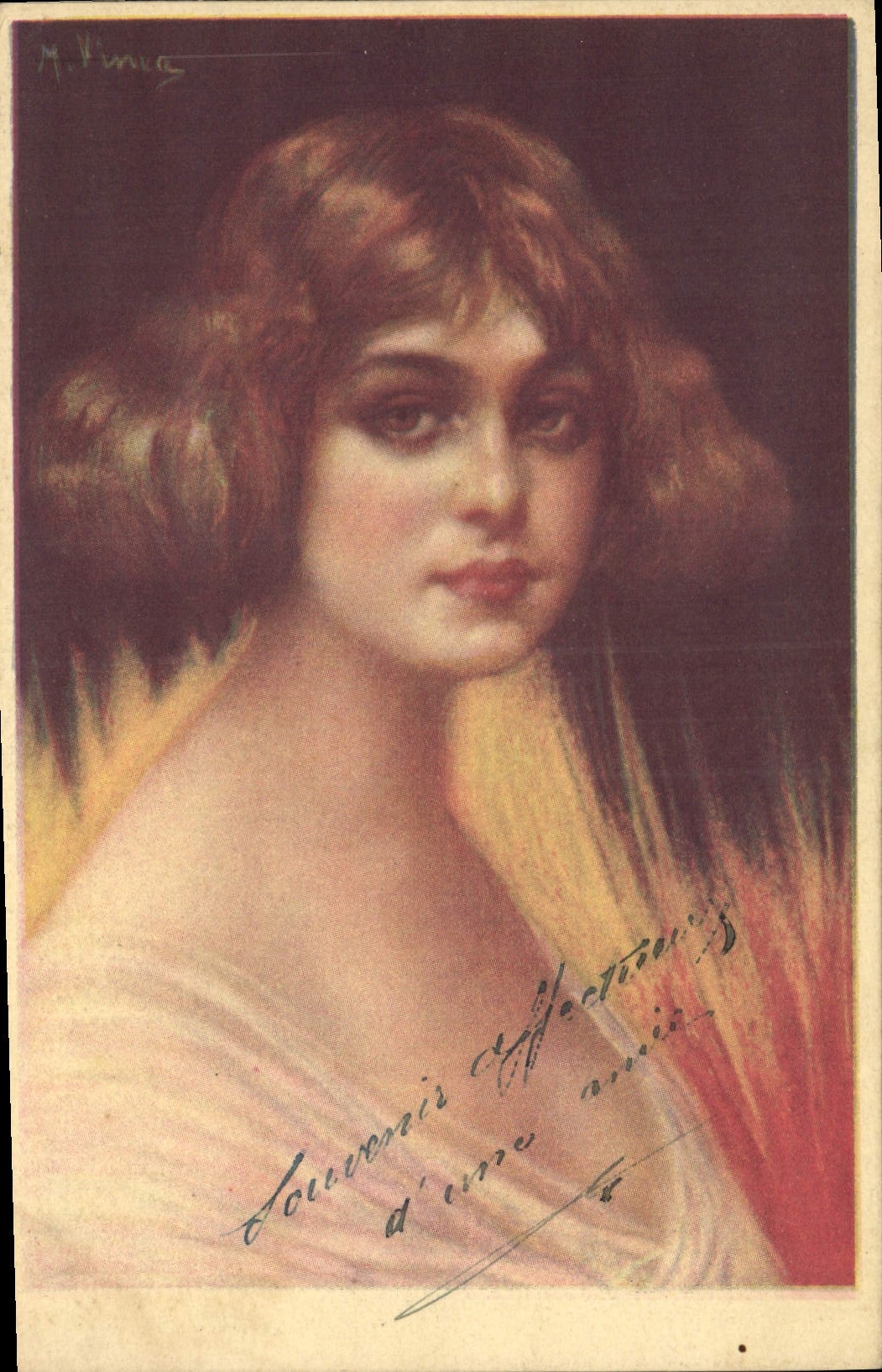 CPA Fantaisie Illustrateur Femme