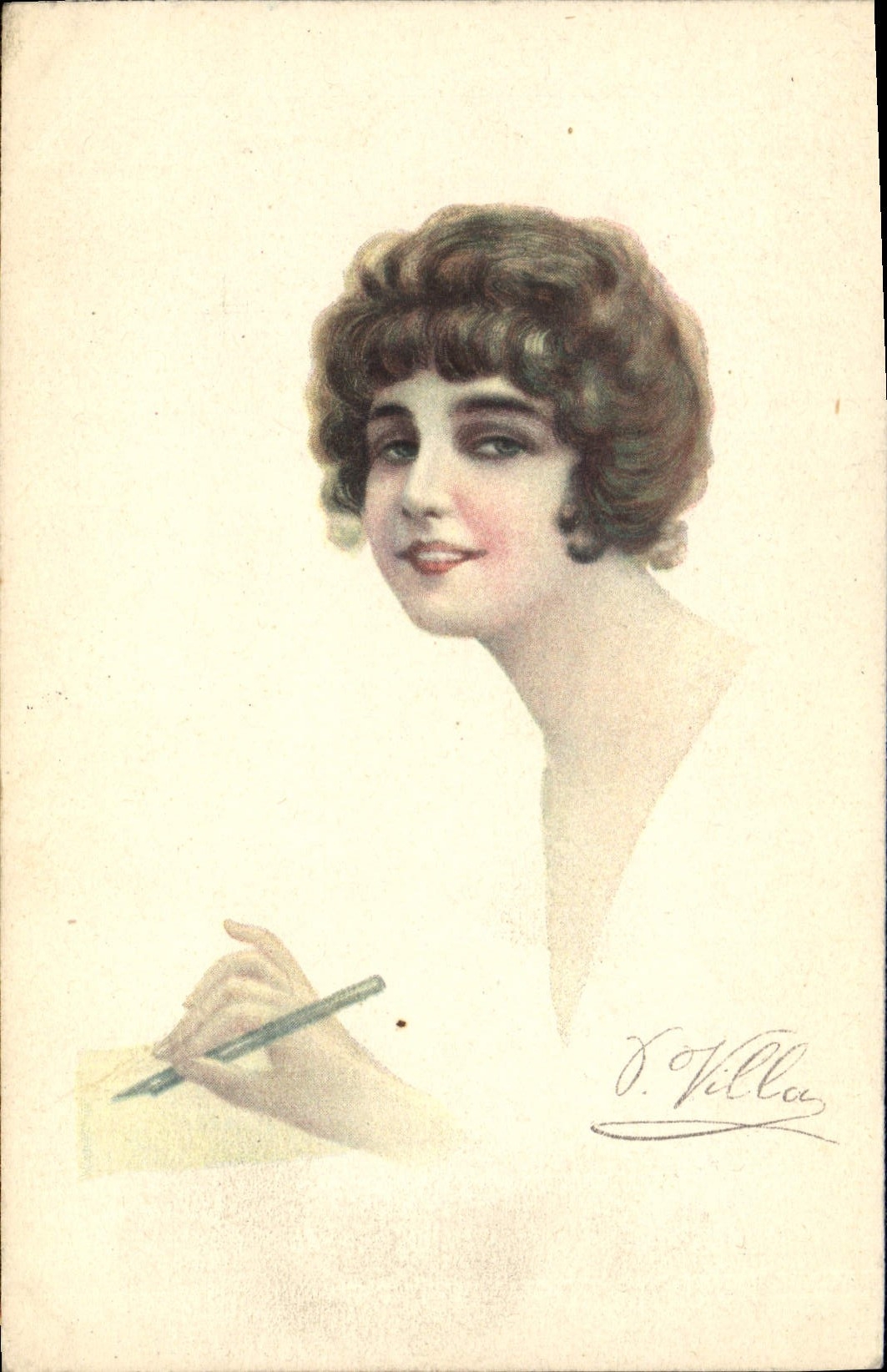 CPA Fantaisie Illustrateur Femme