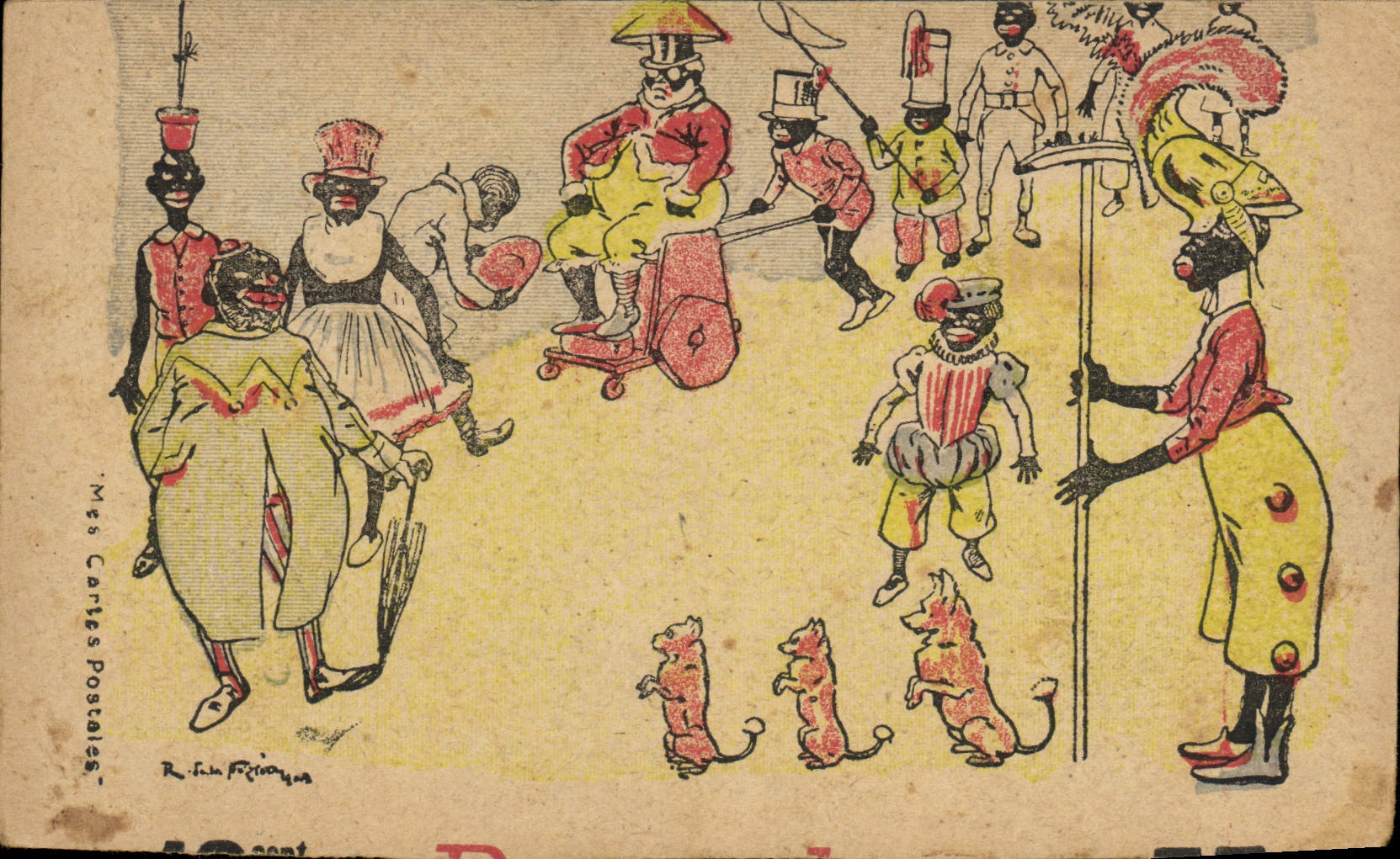 CPA Fantaisie Illustrateur Neziere Negres