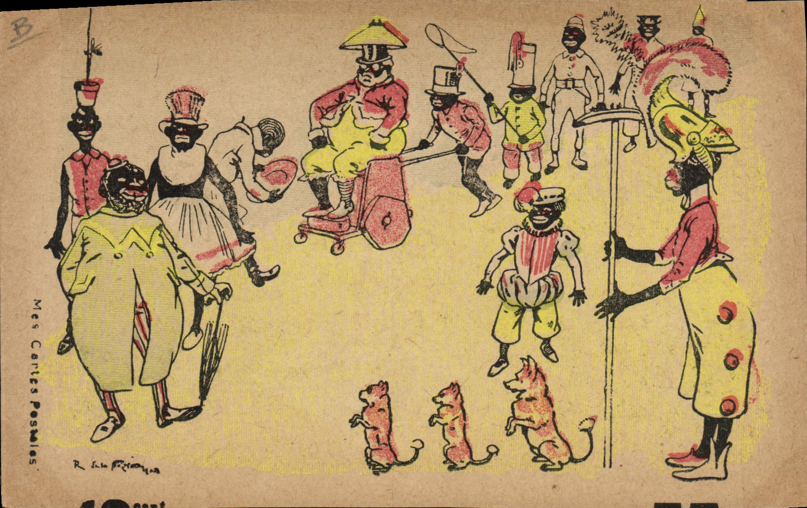 CPA Fantaisie Illustrateur Neziere Negres