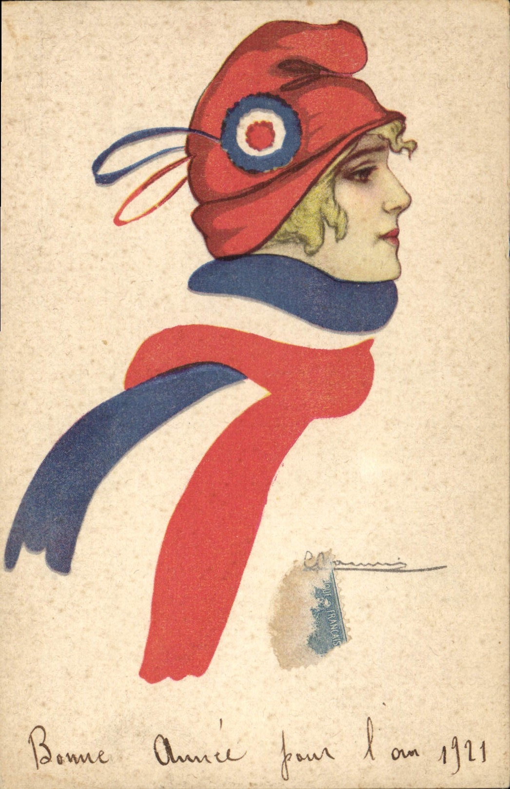 VINTAGE POSTCARD Fantasy Illustrator Nanni Marianne Woman