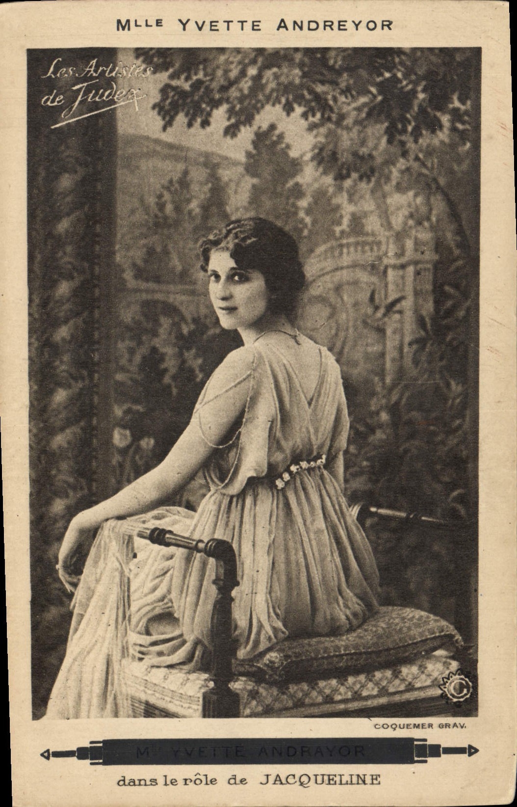 MODERN CARD Cinema Miss Yvette Andreyor in the role of Jacqueline