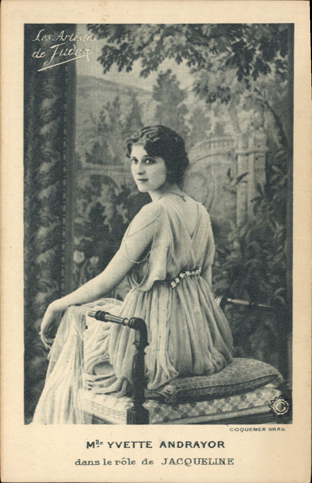 MODERN CARD Cinema Miss Yvette Andrayor in the role of Jacqueline