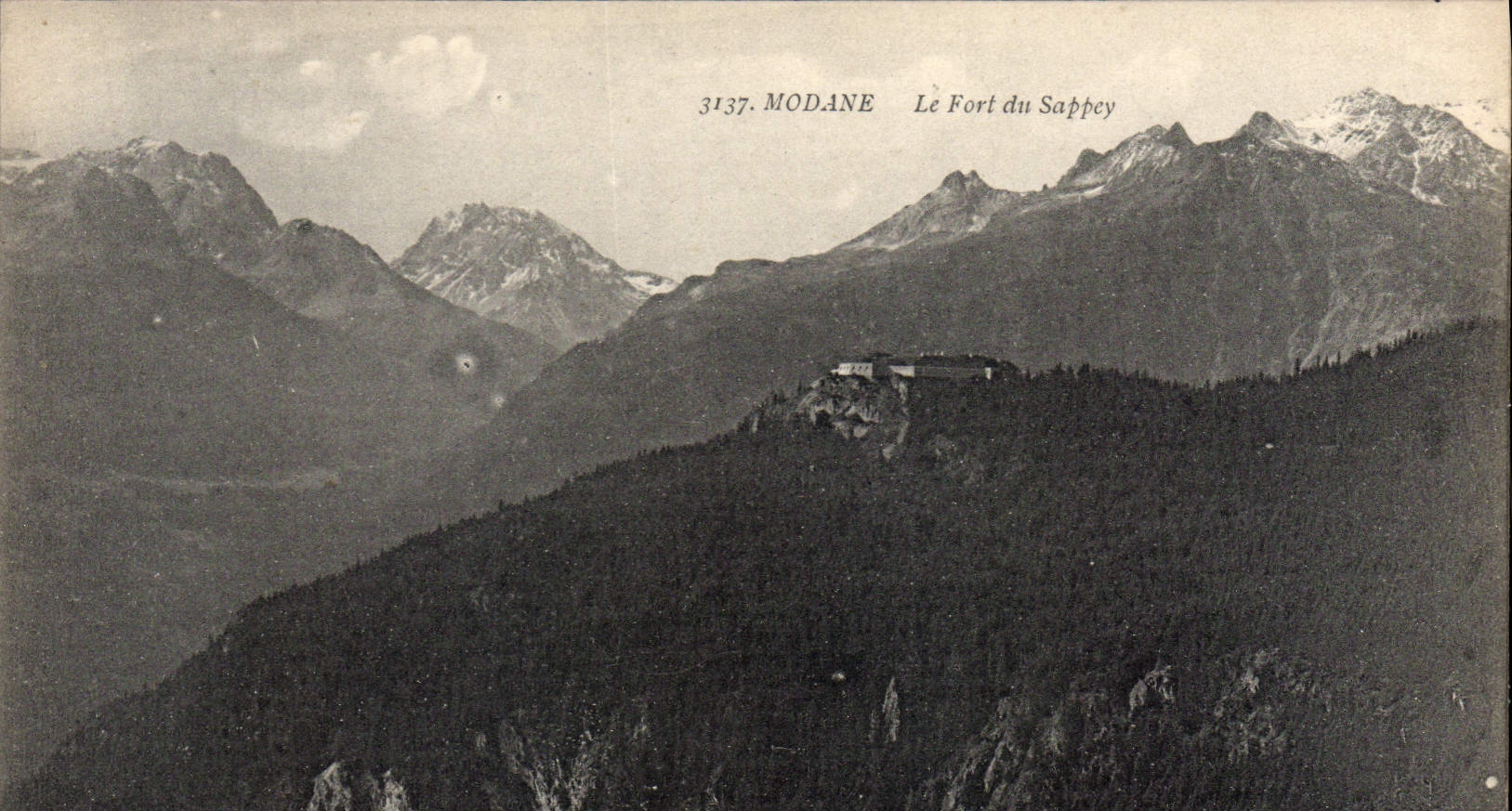 VINTAGE POSTCARD Modane the Fort Of Sappey