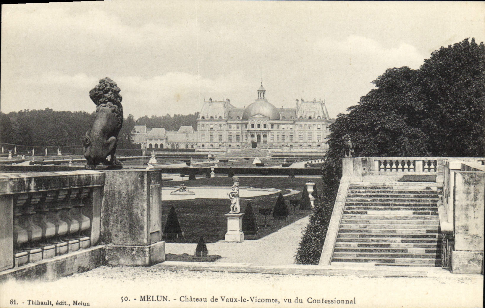 VINTAGE POSTCARD Melun Castle Of Be worth the Viscount Seen Of Contessionnal