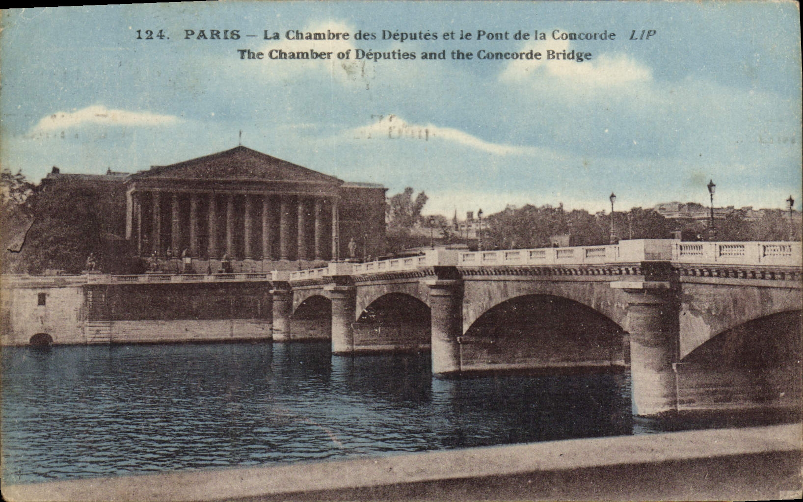 CPA Paris La Chambre Des Deputes Et Le Pont De La Concorde
