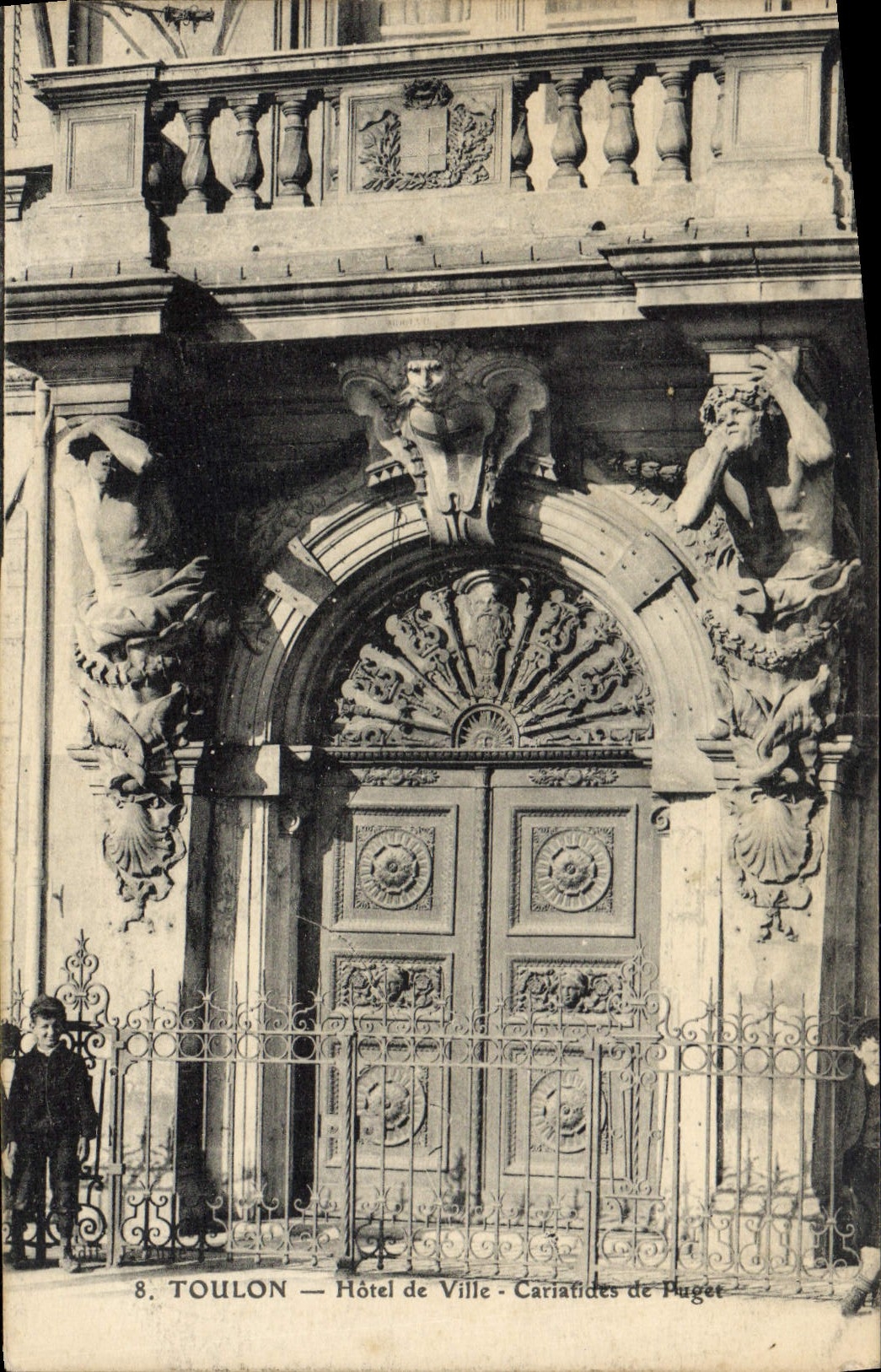 CPA Toulon Hotel De Ville Cariatides de Puget