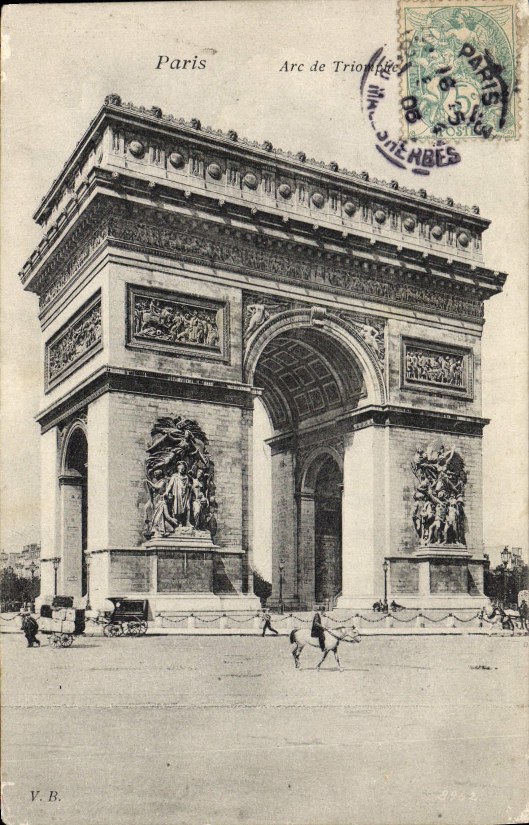 CPA Paris Arc De Triomphe