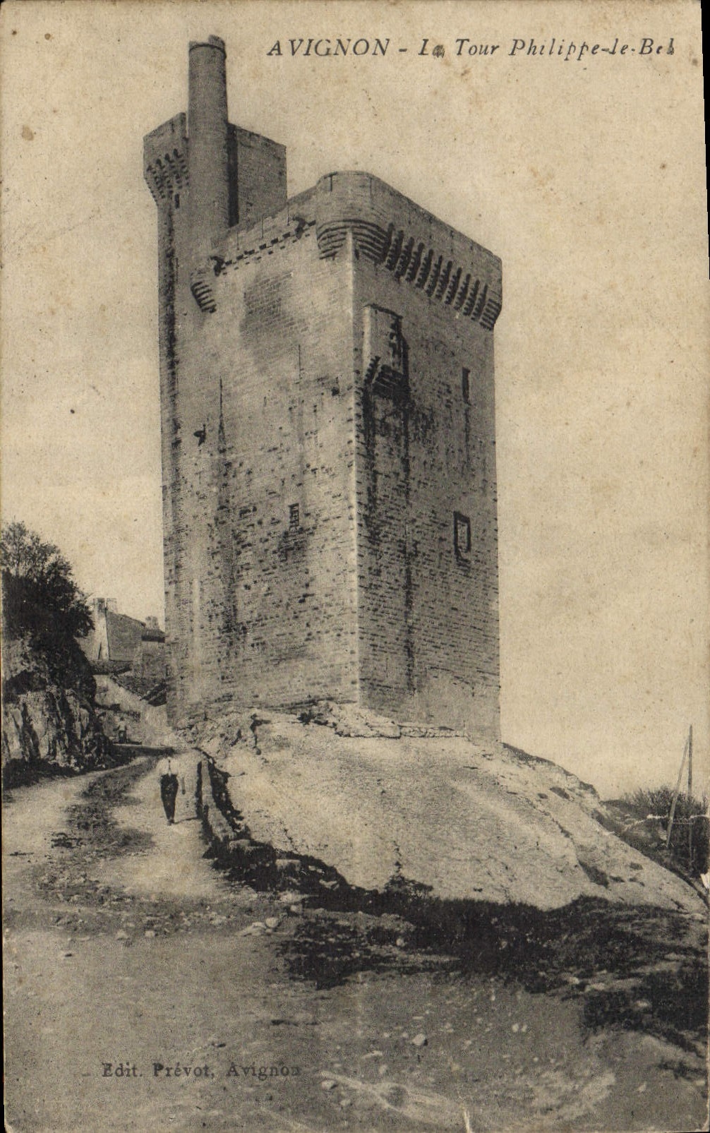 VINTAGE POSTCARD Avignon the Philippe Tower the Beautiful one
