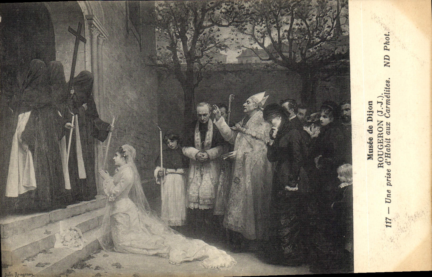 CPA Musee de Dijon Rougeron Une prise d'habit aux Carmelites