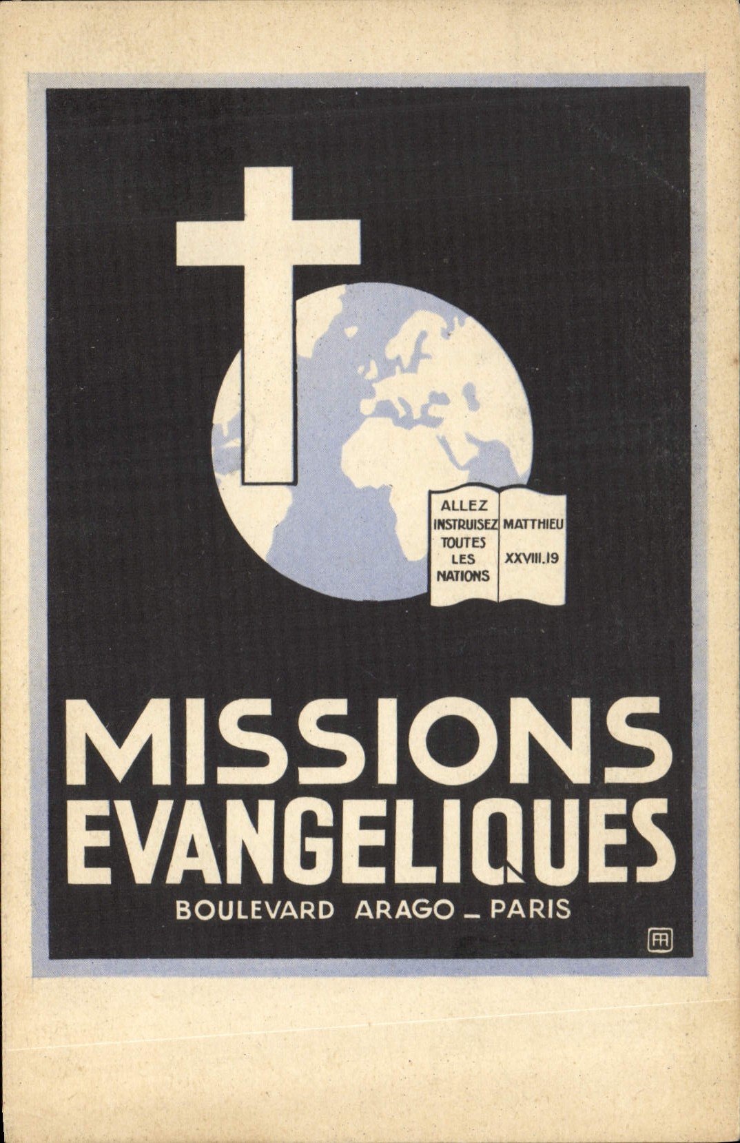 CPA Missions Evangeliques Boulevard Arago Paris 