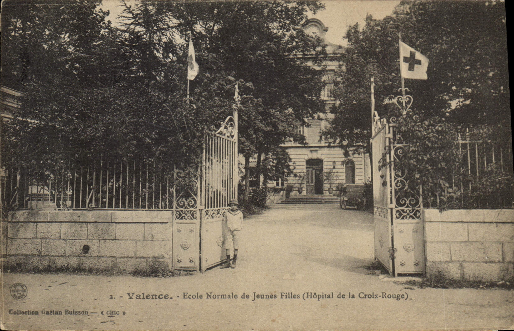 CPA Valence Ecole Normale de Jeunes filles Hopital de la Croix Rouge 