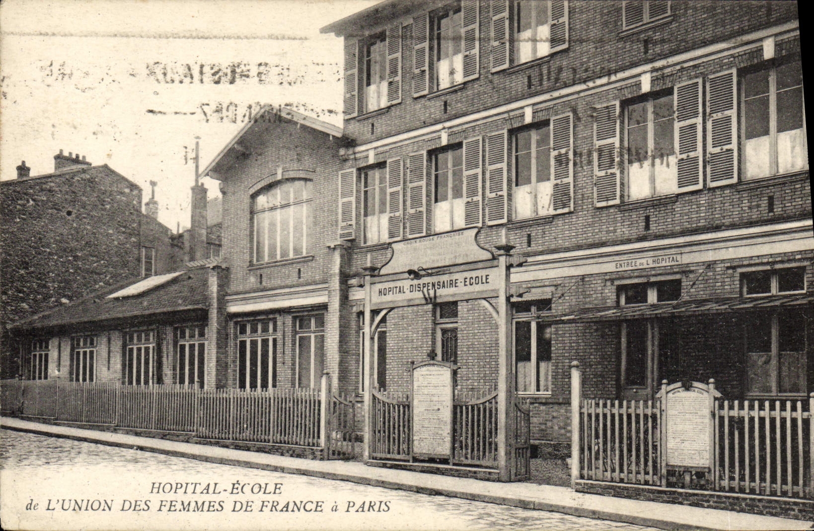 VINTAGE POSTCARD Hopital School of the union of the Women of France has Paris