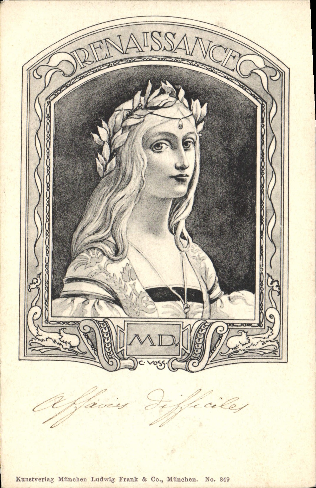 VINTAGE POSTCARD Fantasy Illustrator Renaissance