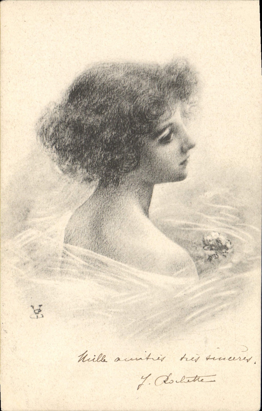 CPA Fantaisie Illustrateur Vecchi Femme