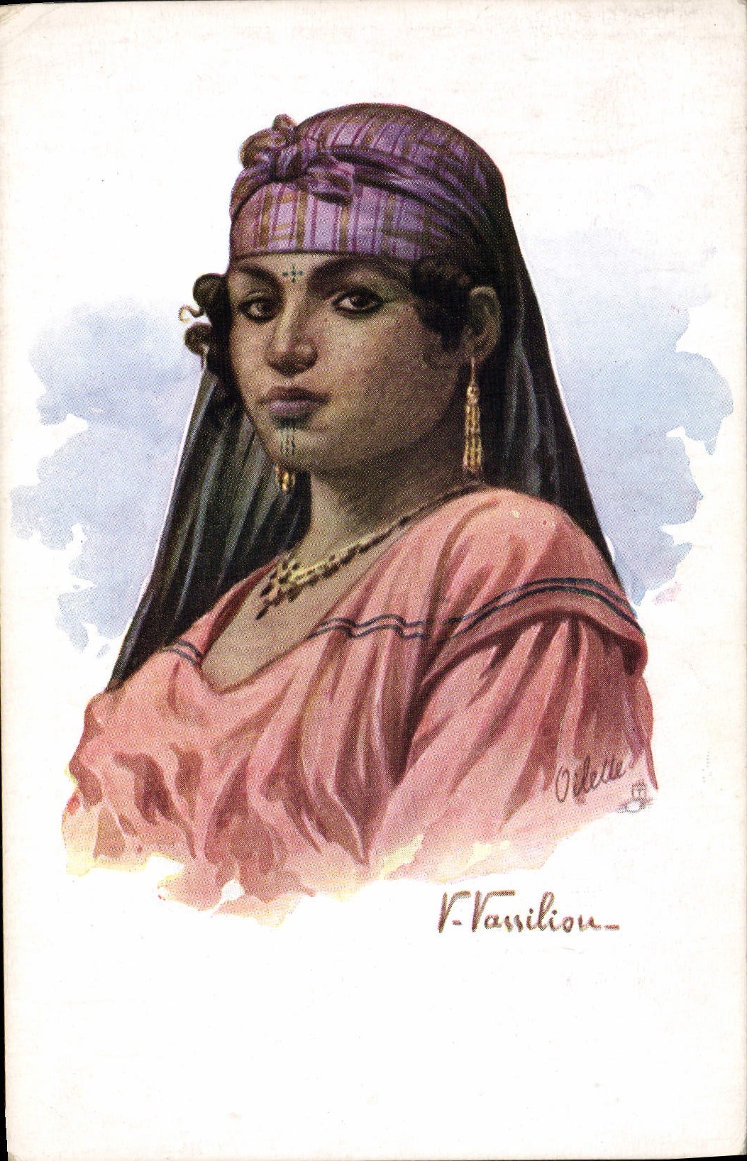 CPA Fantaisie Illustrateur Vassilion Femme