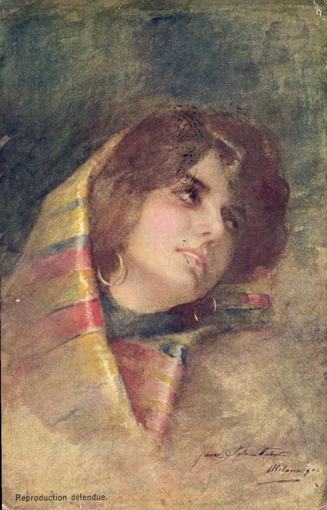 CPA Fantaisie Illustrateur Femme