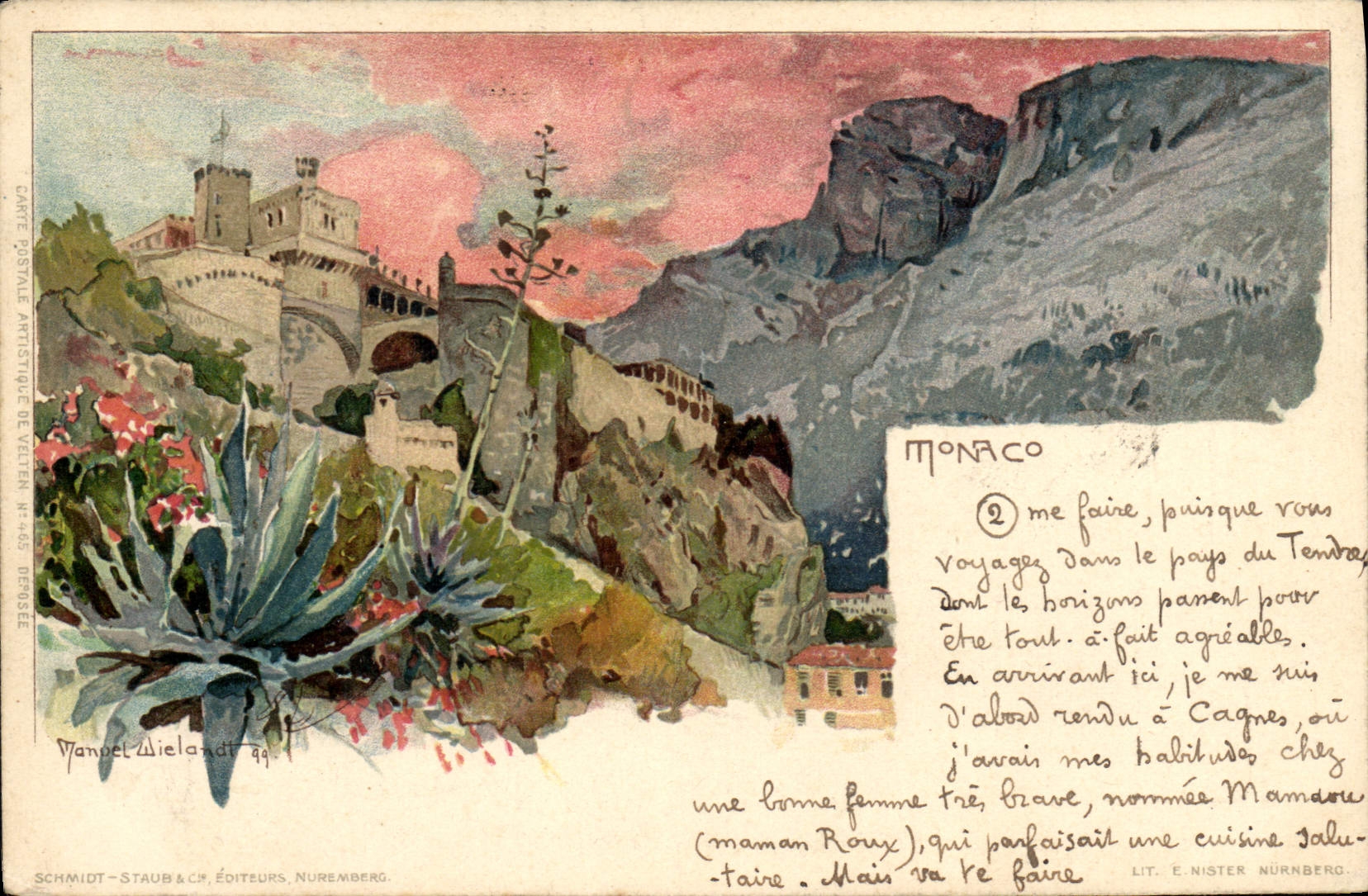 CPA Fantaisie Illustrateur Monaco