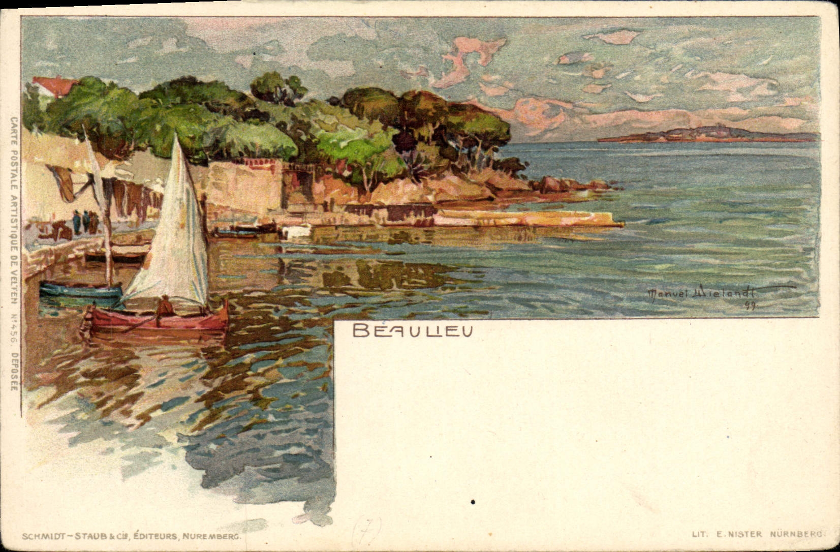 VINTAGE POSTCARD Fantasy Beaulieu Illustrator