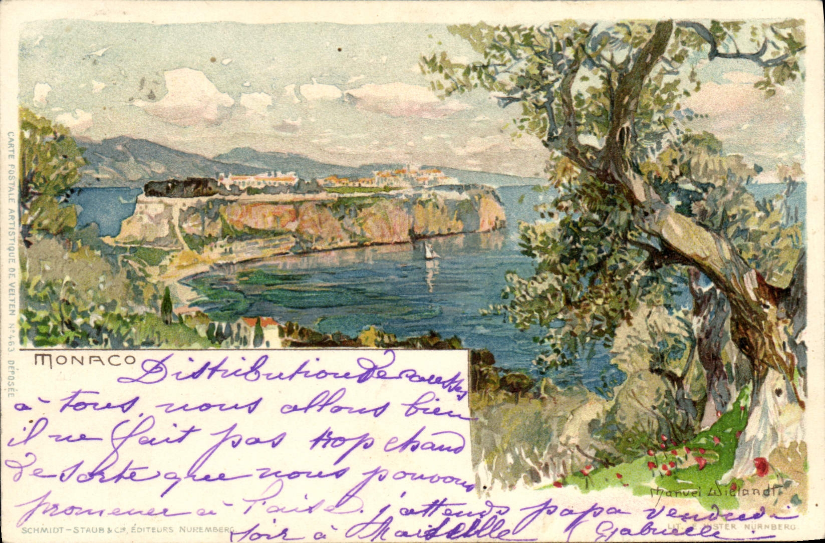 CPA Fantaisie Illustrateur Monaco