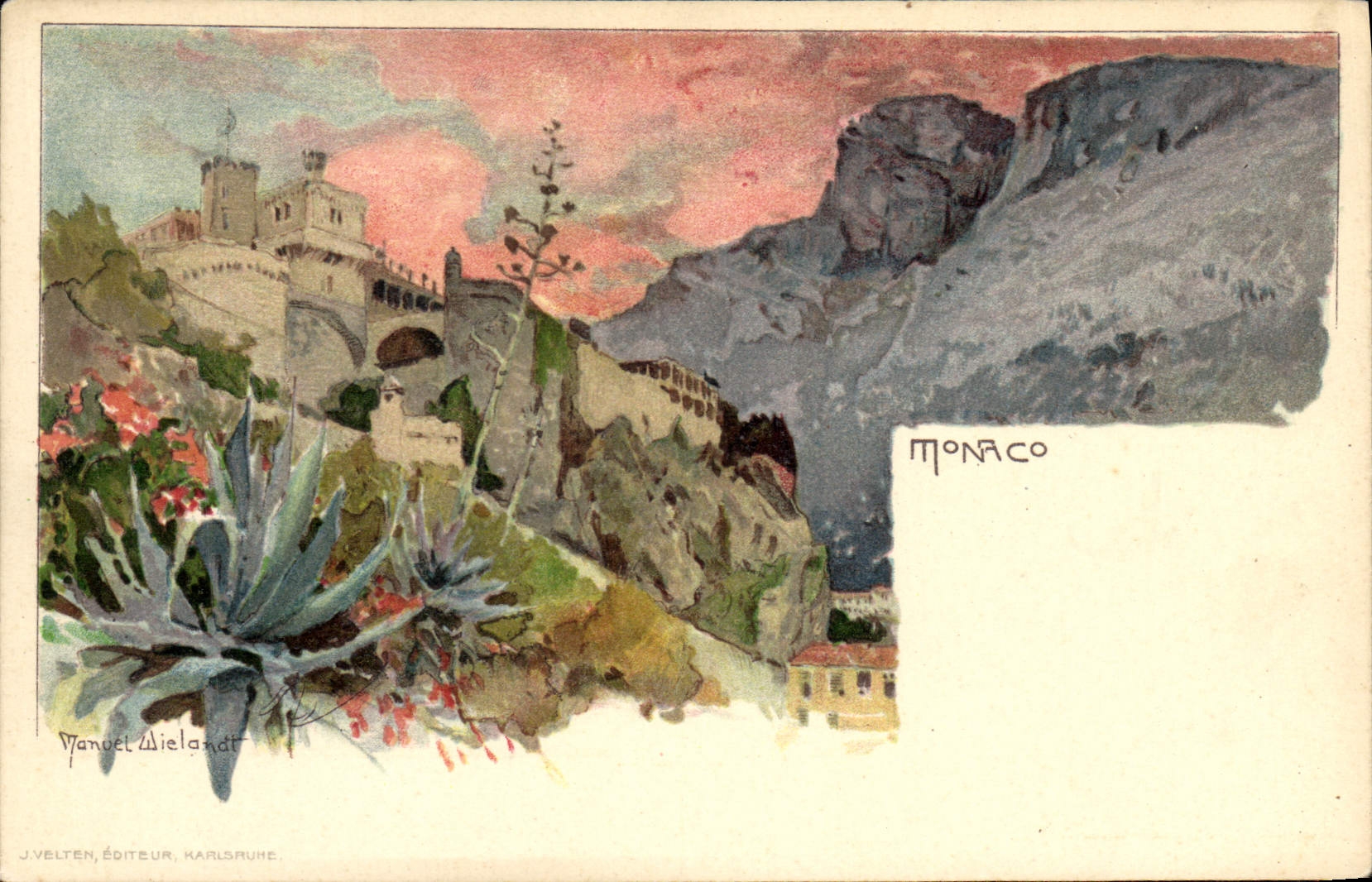 CPA Fantaisie Illustrateur Monaco