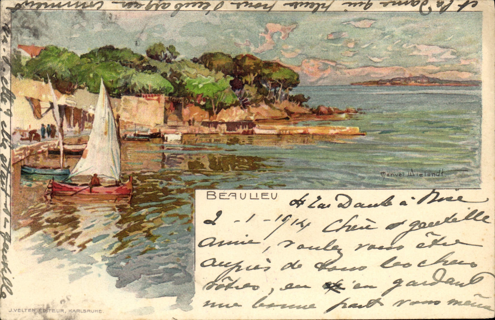 CPA Fantaisie Illustrateur Beaulieu