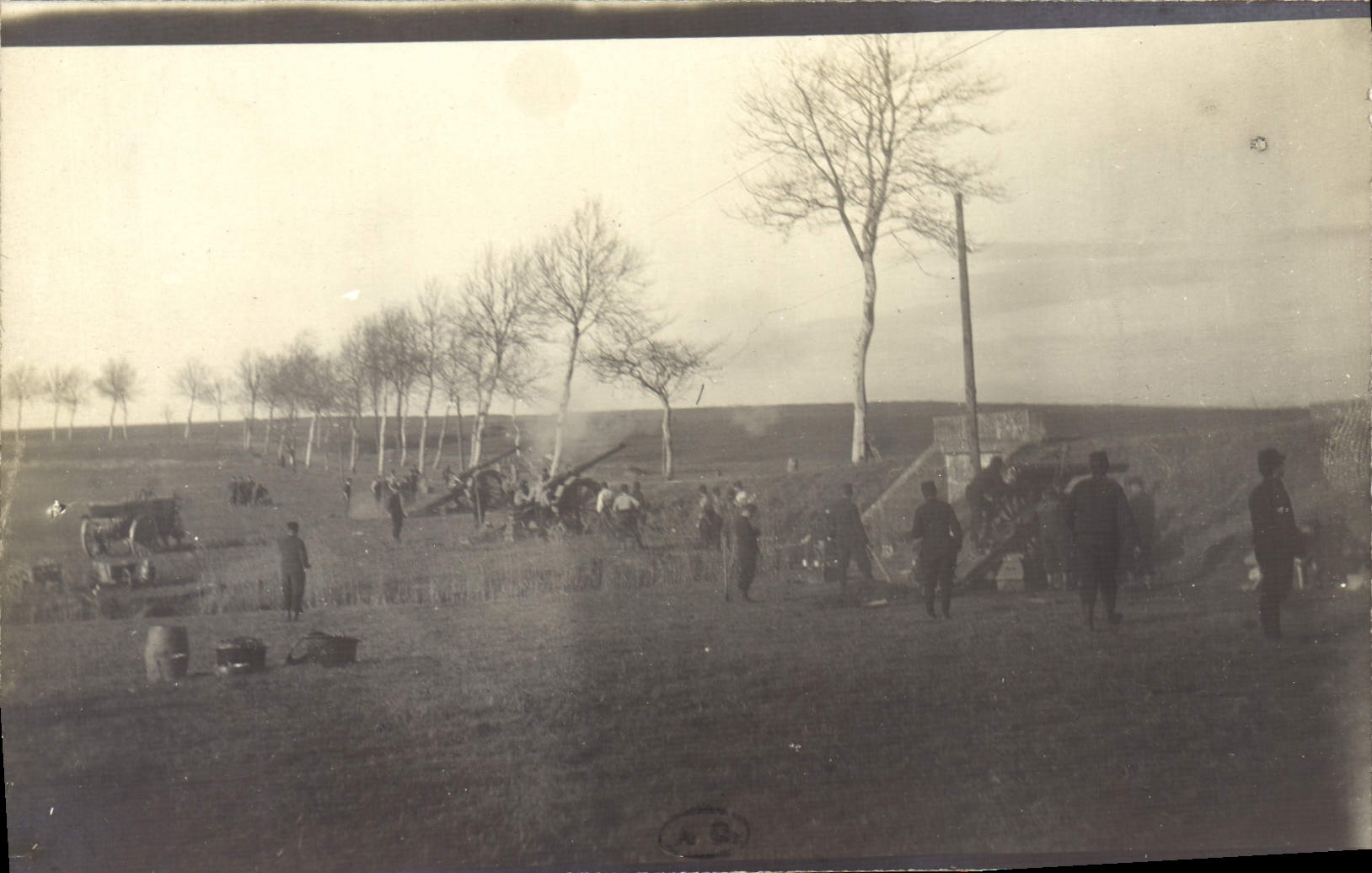 CARTE PHOTO Militaria Canons