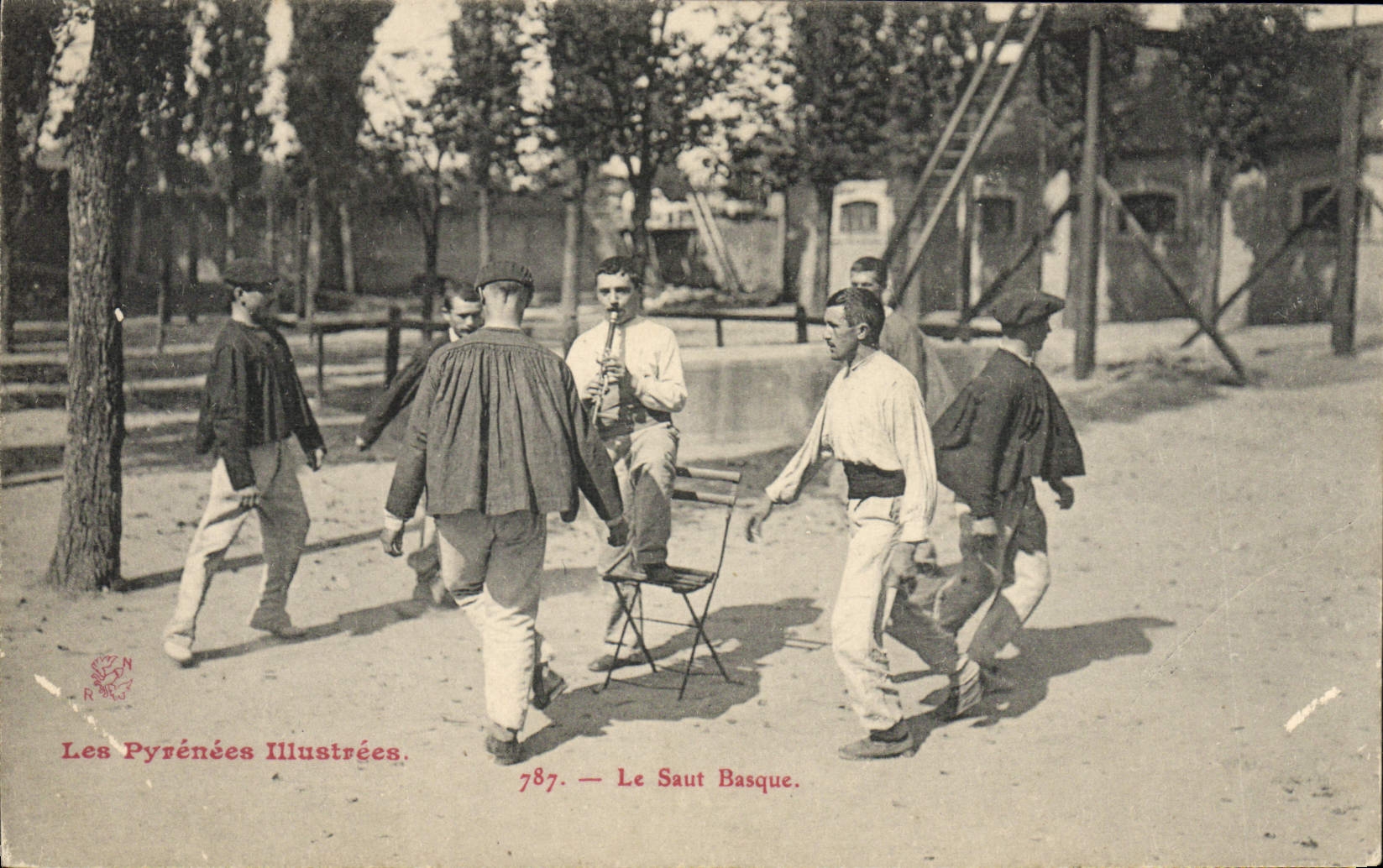 CPA Folklore Pyrenees le saut basque 