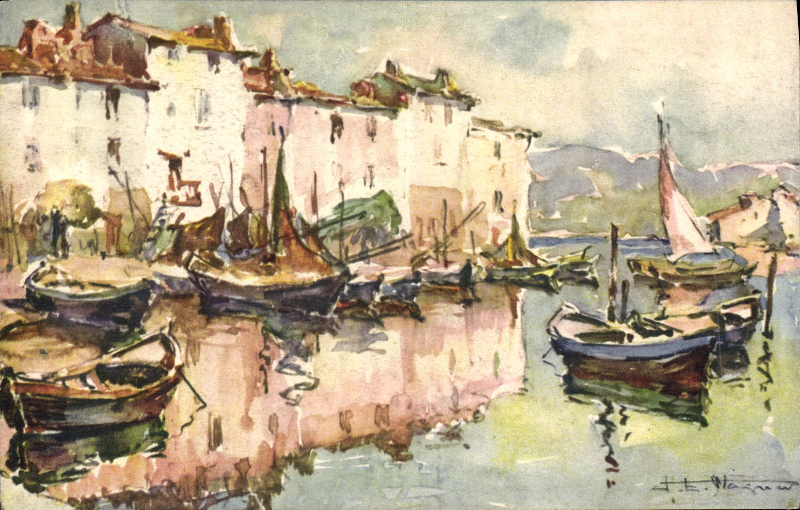 CPA Fantaisie Illustrateur Martigues