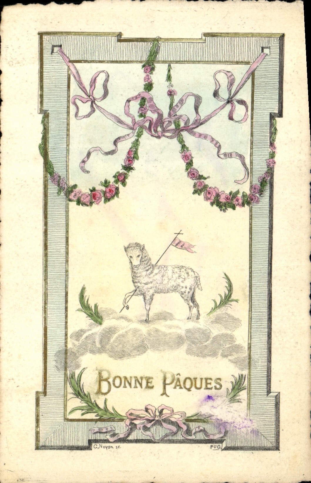 CPA Fantaisie Illustrateur Bonnes Paques 