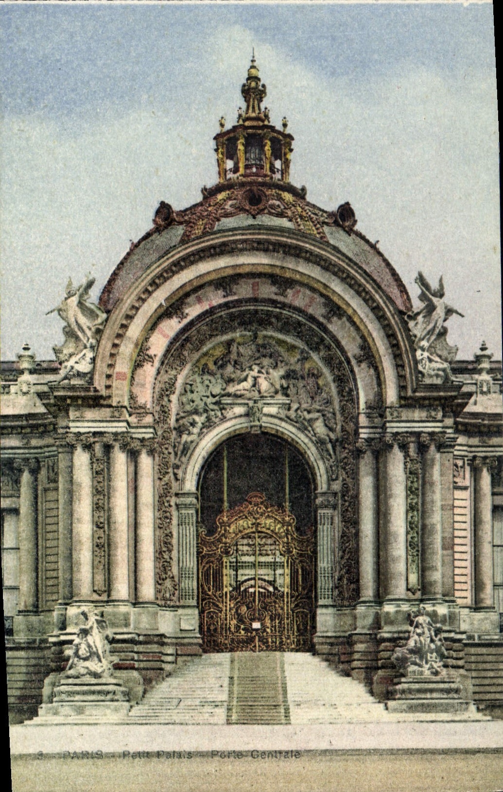 CPA Paris Petit Palais Porte centrale