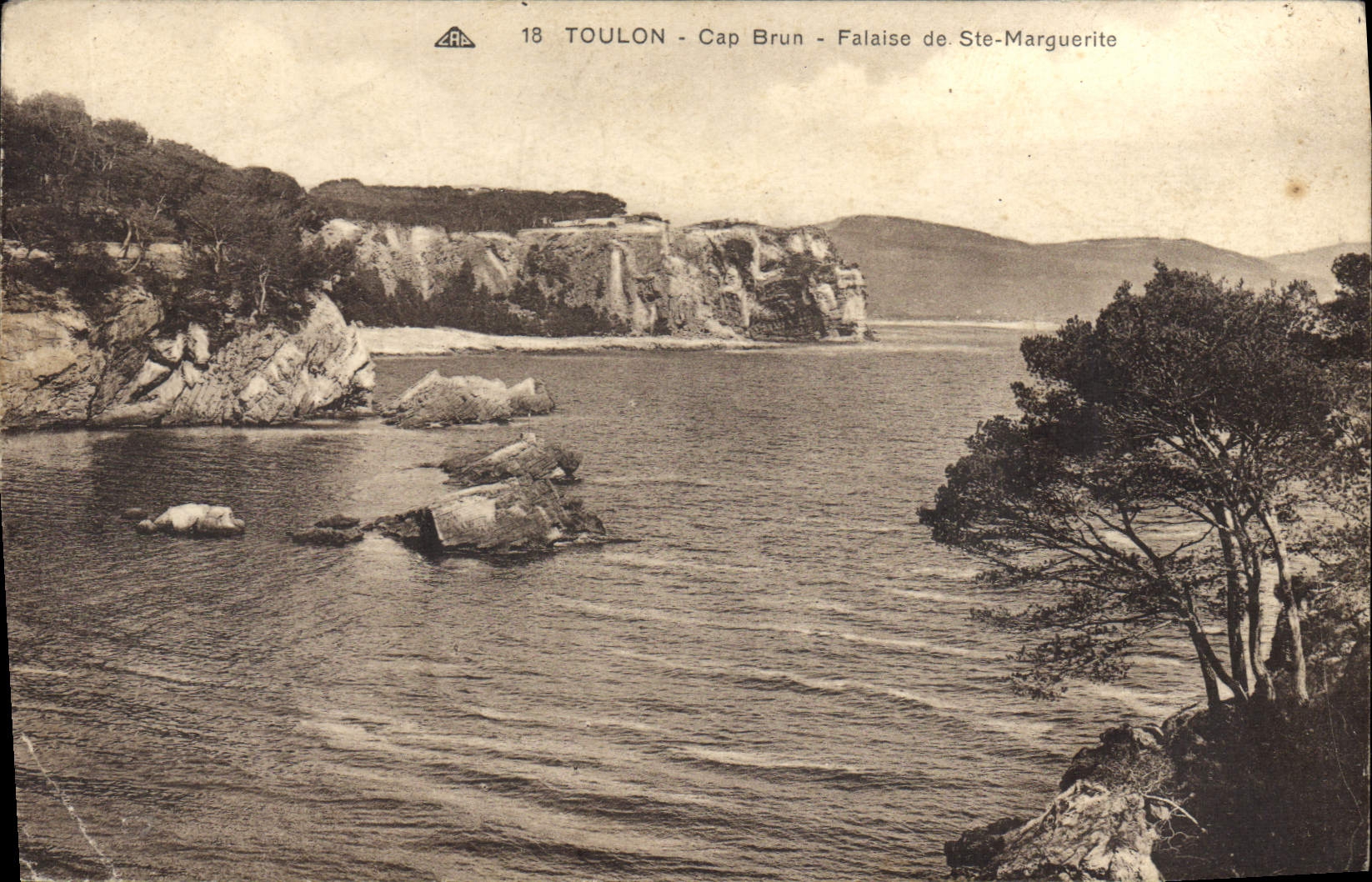 CPA Toulon Cap Brun Falaise De Ste Marguerite