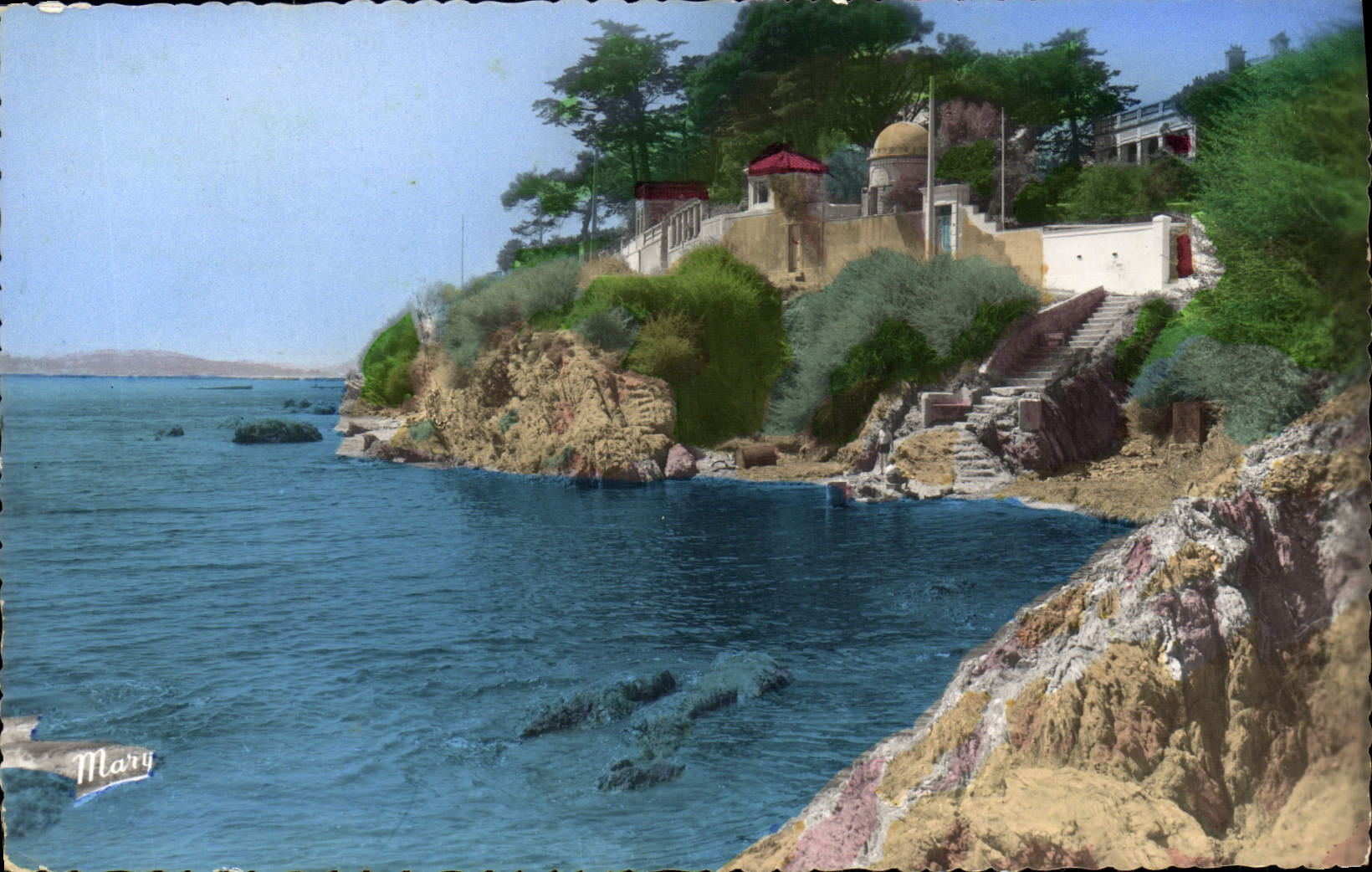 VINTAGE POSTCARD Toulon Mourillon Way Of the Miter