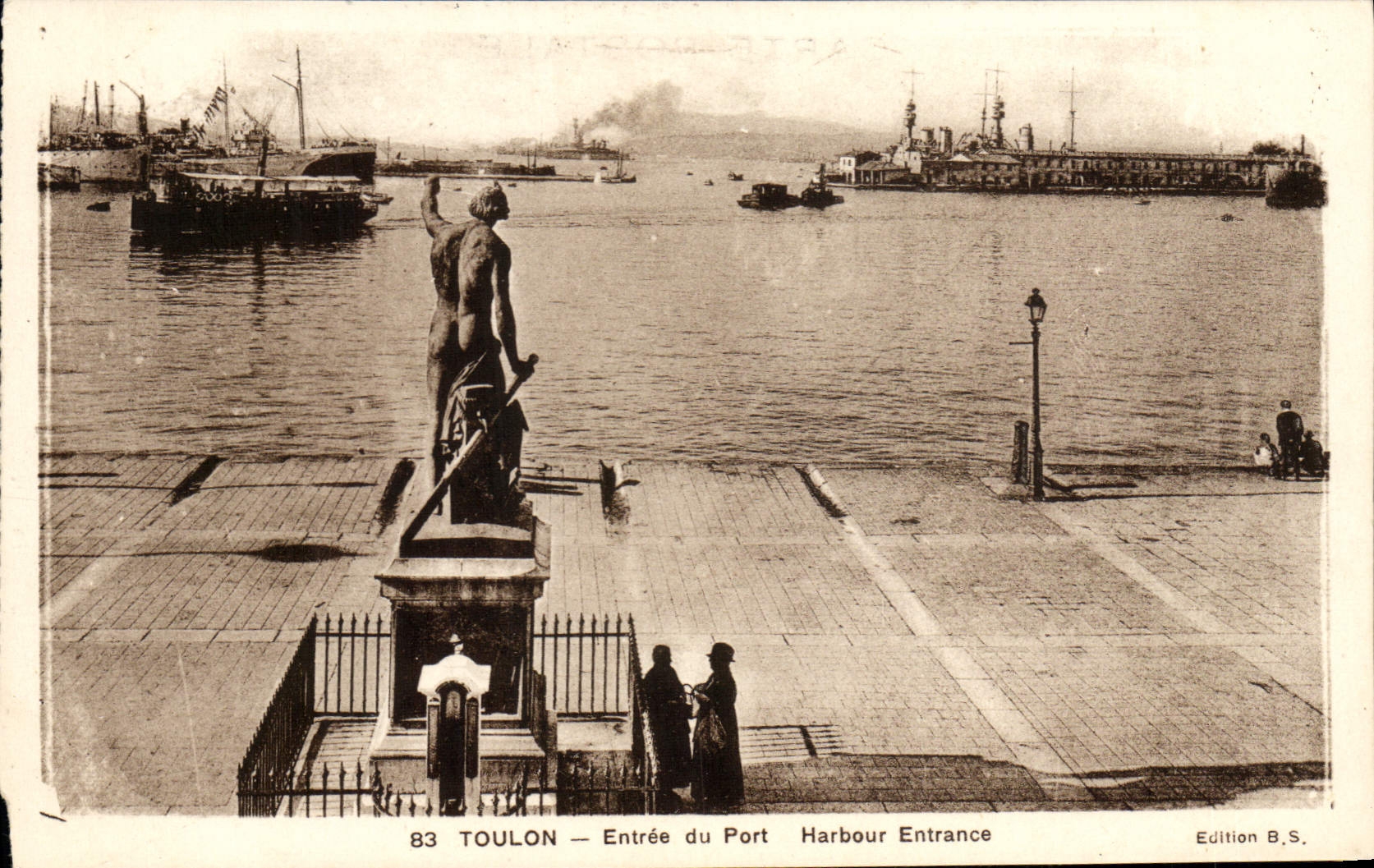 CPA Toulon Entree Du Port Bateau