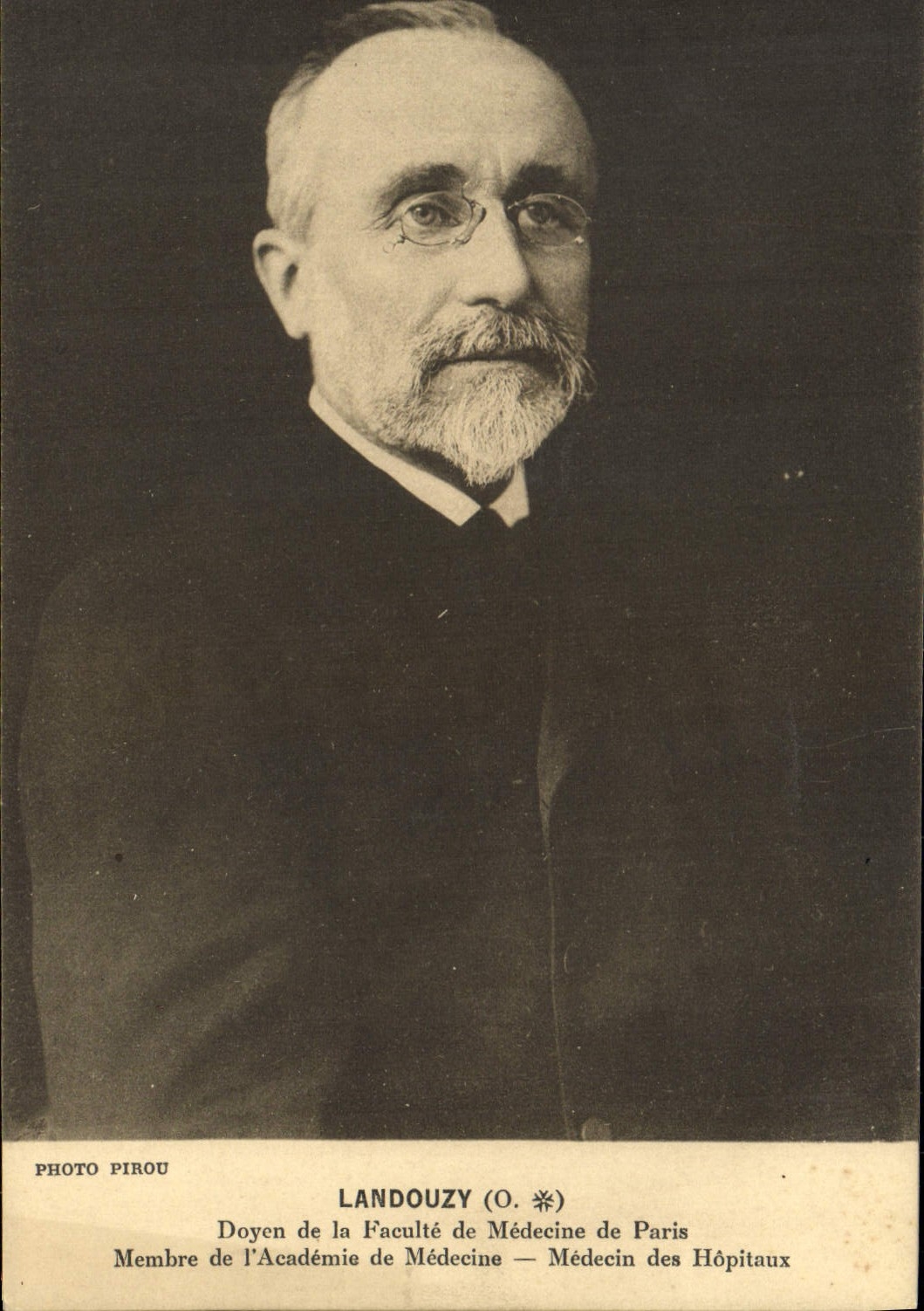 CPA Landouzy Doyen de la Faculte de Medecine de Paris Membre de l'Academie de Medecine Medicin des Hopitaux