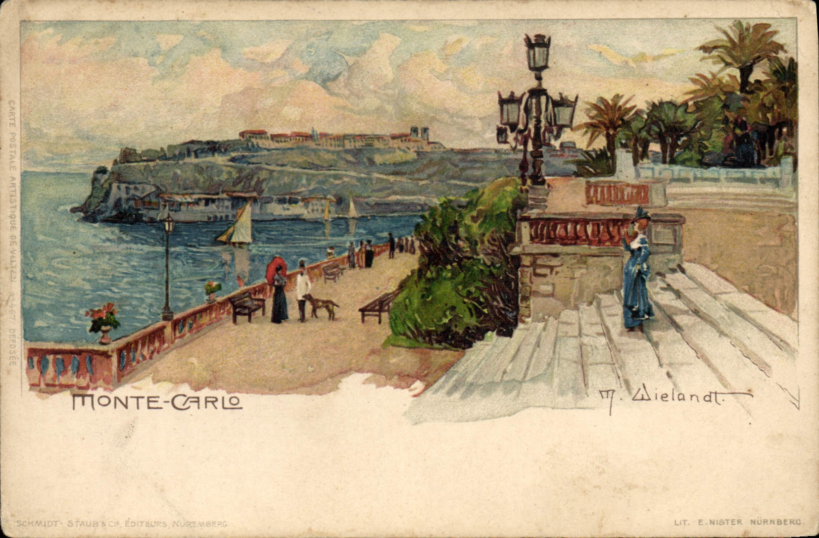 CPA Illustrateur Monte Carlo